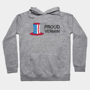 Proud vermin vote blue Hoodie